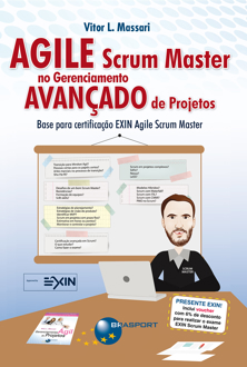 Capa do livro Agile Scrum Master no gerenciamento avançado de projetos