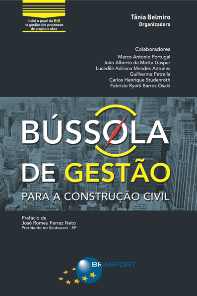 Capa do livro Bússola de gestão para a construção civil