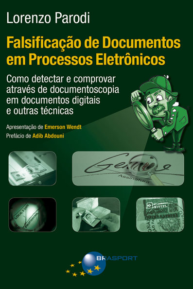Capa do livro Falsificação de documentos em processos eletrônicos