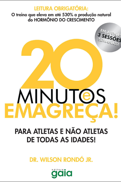 Capa do livro 20 minutos e emagreça!