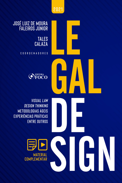 Capa do livro Legal design: visual law, design thinking, metodologias ágeis, experiências práticas, entre outros