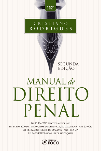Capa do livro Manual de direito penal