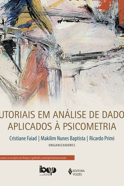 Capa do livro Tutoriais em análise de dados aplicados à psicometria