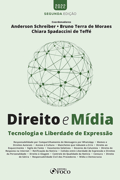 Capa do livro Direito e mídia: tecnologia e liberdade de expressão