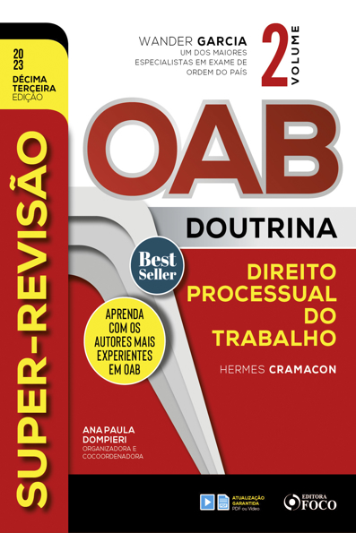 Capa do livro Super-revisão OAB doutrina: direito processual do trabalho