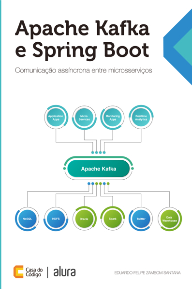 Capa do livro Apache Kafka e Spring Boot: comunicação assíncrona entre microsserviços