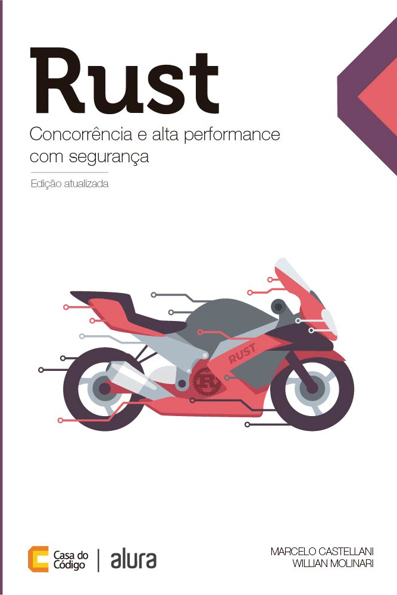 Capa do livro Rust: concorrência e alta performance com segurança