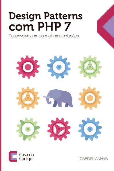 Capa do livro Design patterns com PHP 7: desenvolva com as melhores soluções