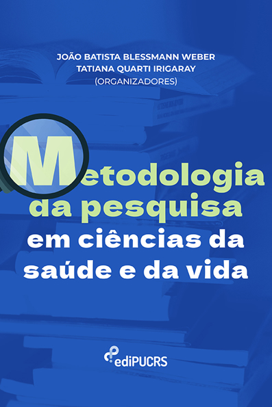 Capa do livro Metodologia da pesquisa em ciências da saúde e da vida