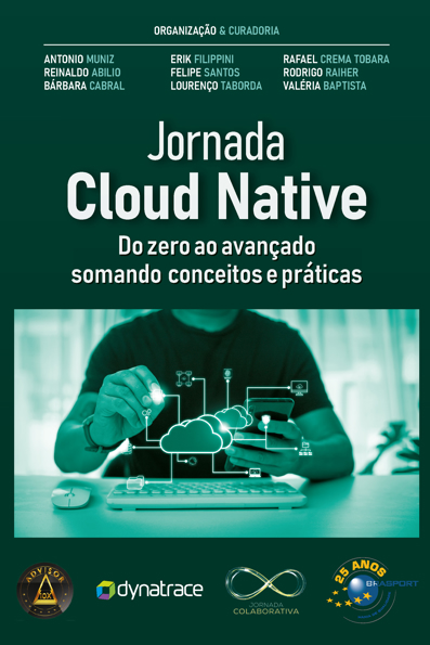 Capa do livro Jornada cloud native: do zero ao avançado somando conceitos e práticas