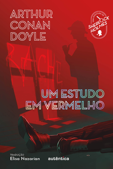 Capa do livro Um estudo em vermelho