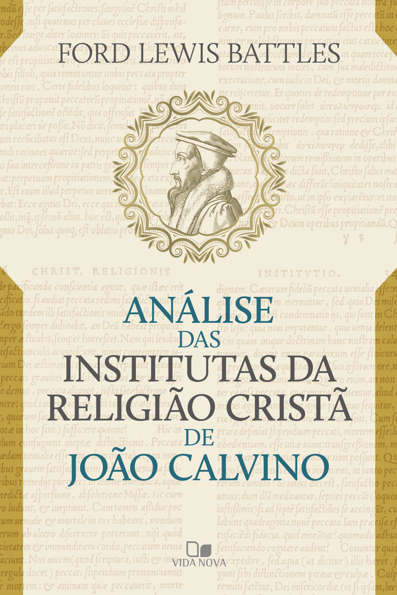 Capa do livro Análise das institutas da religião cristã de João Calvino