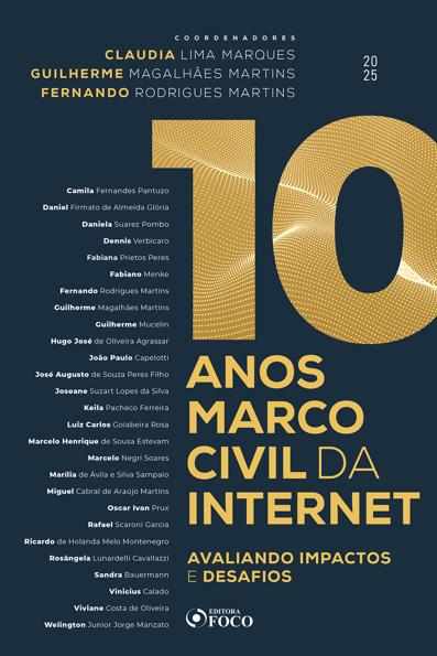 Capa do livro 10 anos marco civil da internet: Avaliando impactos e desafios