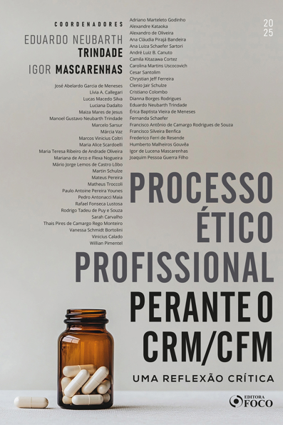 Capa do livro Processo ético profissional perante o CRM/CFM: uma reflexão crítica