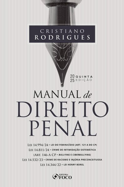Capa do livro Manual de Direito Penal - 5ª Ed - 2025