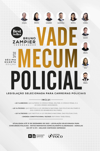 Capa do livro Vade Mecum Policial: Legislação selecionada para carreiras policiais