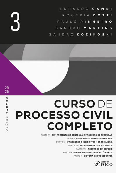 Capa do livro Curso de Processo Civil Completo 4ª ED: 2025