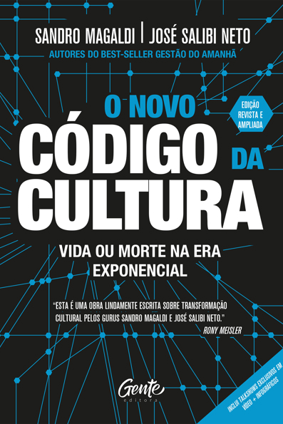 Capa do livro O novo código da cultura: vida ou morte na era exponencial